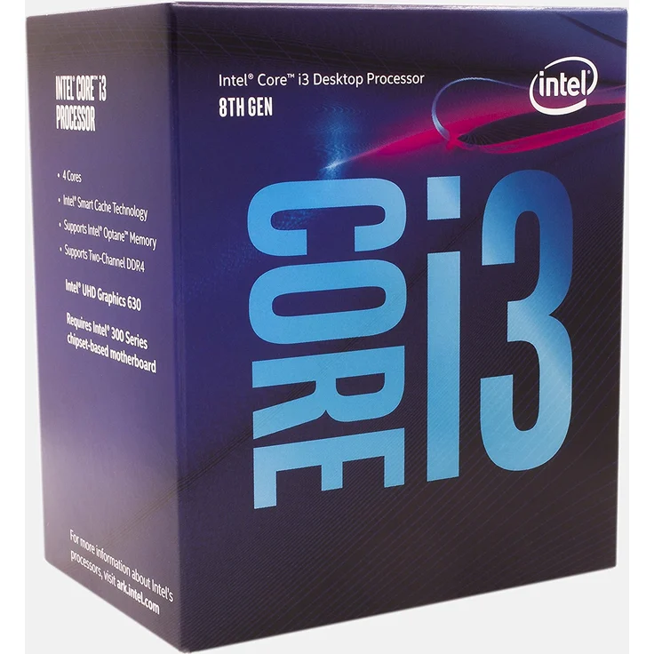 Intel Core i3-8100, 4 Kerne (4 Threads), 3,6 - 3,6 GHz, Boxed (BX80684I38100) – Bild 3