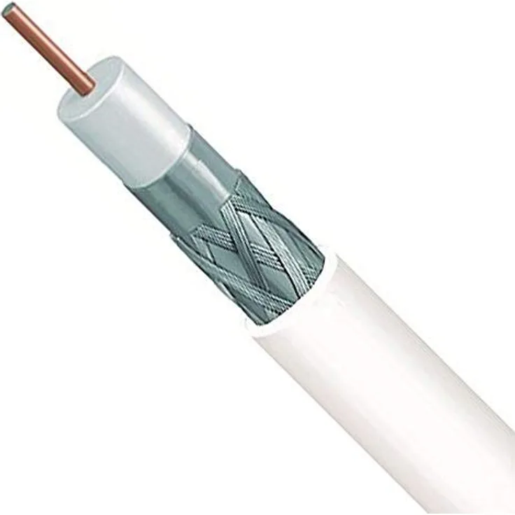 PremiumCord TV Koaxial Antennen Kabel 25m, 75 Ohm, 2x geschirmt, Klasse A, Farbe weiß