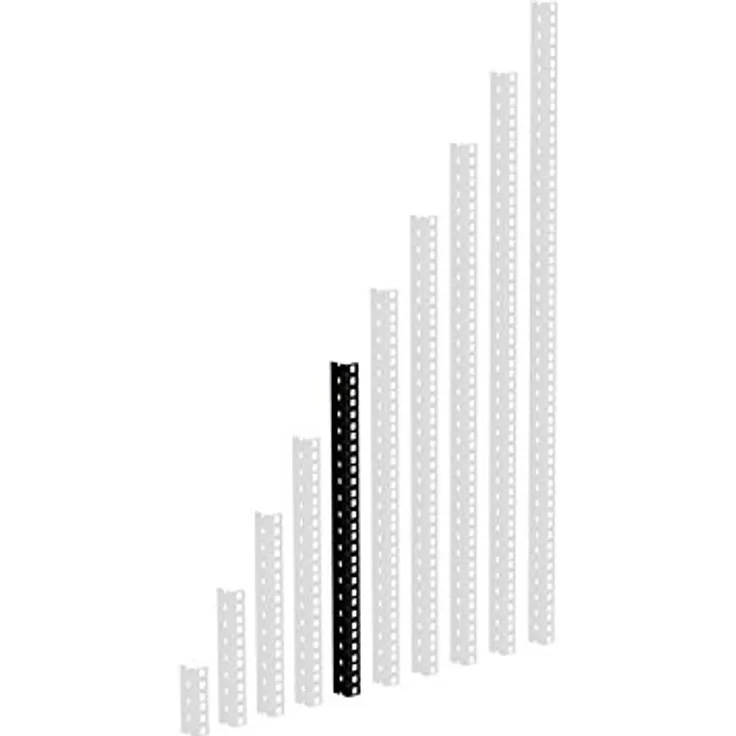 ah Hardware 61535B10 Adam Hall 44,5 cm (17,5 Zoll) Parts HD Rackschiene 10 HE schwarz