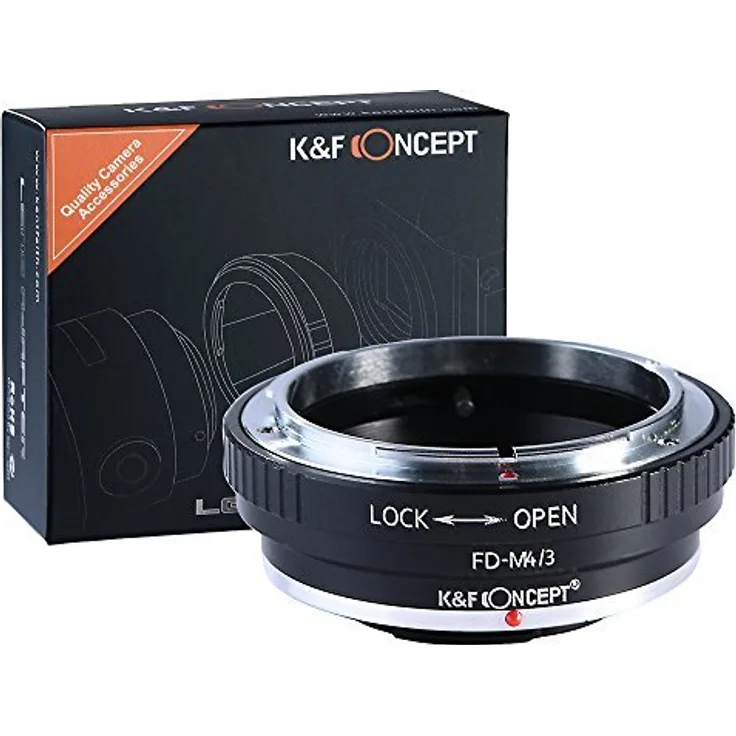 K&F Concept FD-M4/3 Objektivadapter Canon Adapter Objektiv Adapterring für Canon FD FL Objektiv auf Micro 4/3 Olympus PEN E-P1 P3 Panasonic Lumix DMC