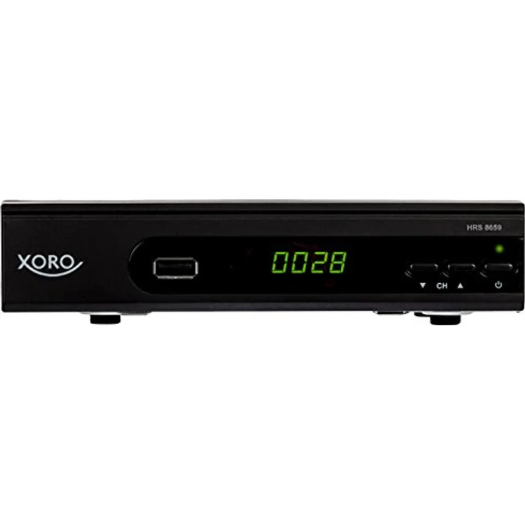 Xoro HRS 8659 digitaler Satelliten-Receiver mit LAN Anschluss (HDTV, DVB-S2, HDMI, SCART, USB 2.0 Media Player) schwarz – Bild 1