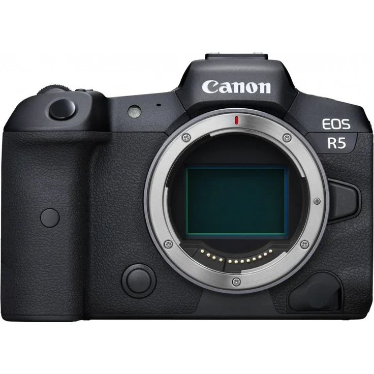 Canon EOS R5 Vollformat Systemkamera - Gehäuse (spiegellos, 45 MP, 8K-RAW-Video, 5-Achsen Bildstabilisator, 8 cm (3,2 Zoll) LCD II, WLAN, Bluetooth, USB 3.1, Dual Pixel CMOS AF II) schwarz – Bild 1