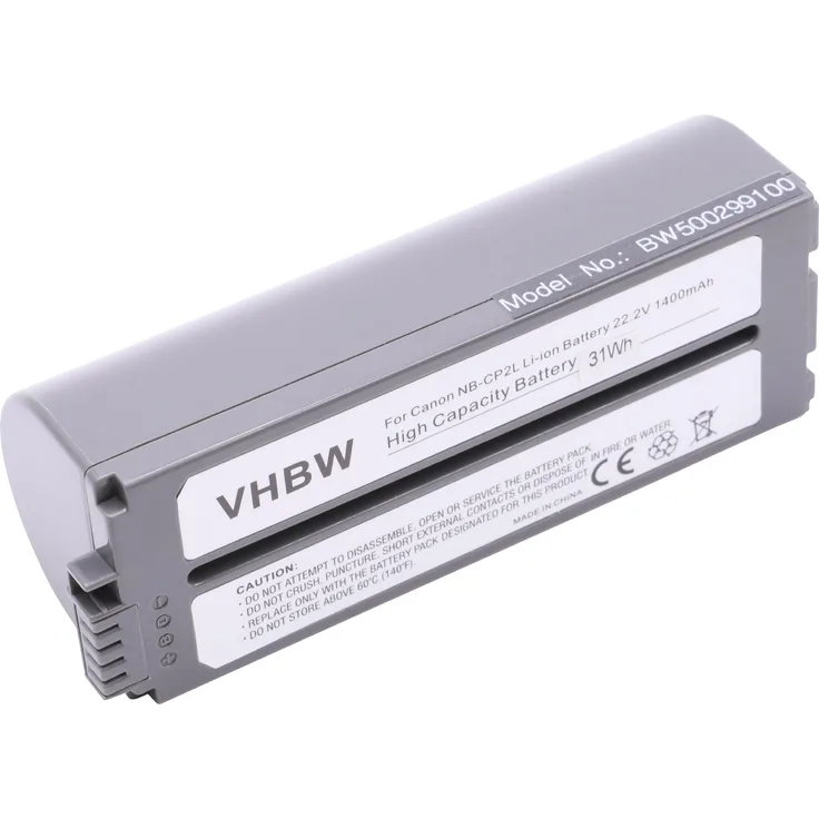 vhbw Li-Ion Akku 1400mAh (22.2V) passend für Drucker Kopierer Scanner Etiketten-Drucker Canon Selphy CP-100, CP-1000, CP-1200, CP-1300, CP-200, CP-220