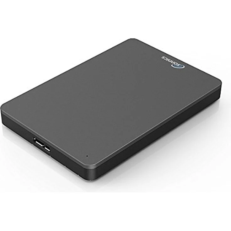 Sonnics 500GB Dunkelgrau Externe tragbare Festplatte USB 3.0 super schnelle Übertragungsgeschwindigkeit für den Einsatz mit Windows PC, Apple Mac, XBOX ONE und PS4 Fat32 – Bild 1
