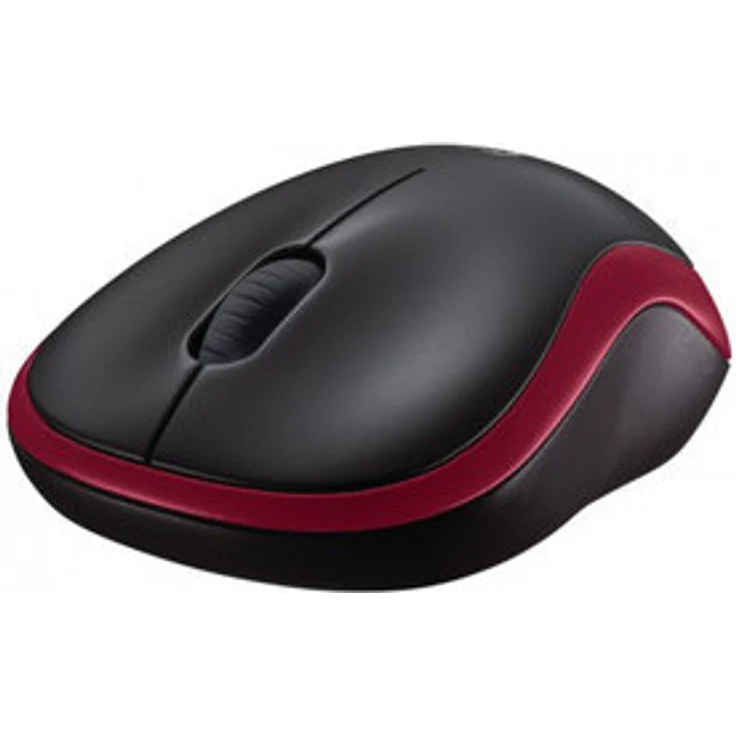 Logitech M185 Kabellose Maus, 2.4 GHz Verbindung via Nano-USB-Empfänger, 1000 DPI Optischer Sensor, 12-Monate Akkulaufzeit, Für Links- und Rechtshänder, PC-Mac - rot – Bild 2
