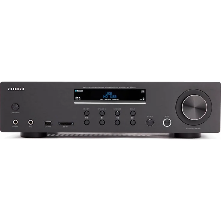 Aiwa AMU-120BTBK Aiwa AV-Empfänger und -Verstärker, Bluetooth, 120 Watt schwarz – Bild 1