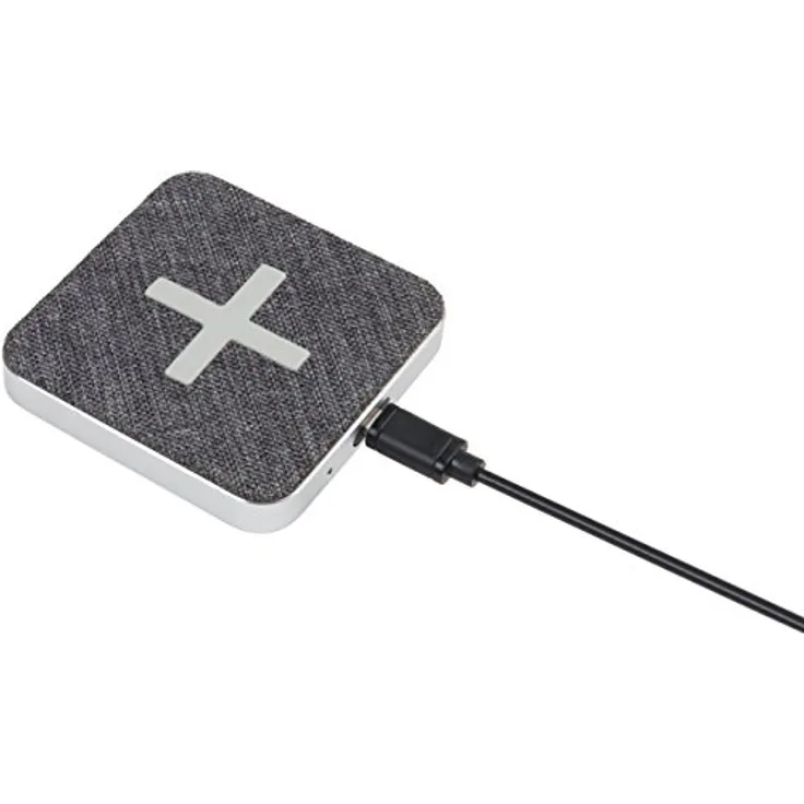 Xtorm XW204 Wireless Fast Charging Pad (QI), geeignet für Qi-fähige Smartphones, Qi Ladestation, grau