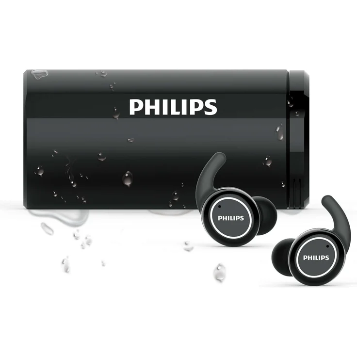 Philips ST702BK-00 In-Ear Kopfhörer mit Bluetooth, geeignet für Sport, spritzwassergeschützt, schwarz – Bild 4