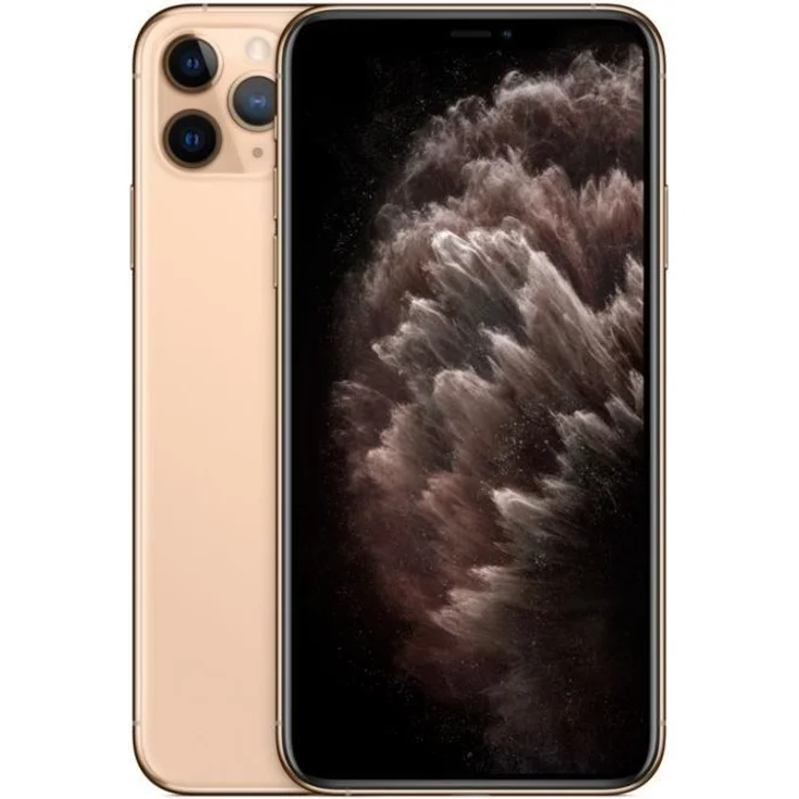 Apple iPhone 11 Pro Max Smartphone 16,51cm (6,5 Zoll) Super Retina XDR-Display, 64GB interner Speicher, 6GB RAM, Dual-SIM, iOS, Gold – Bild 1