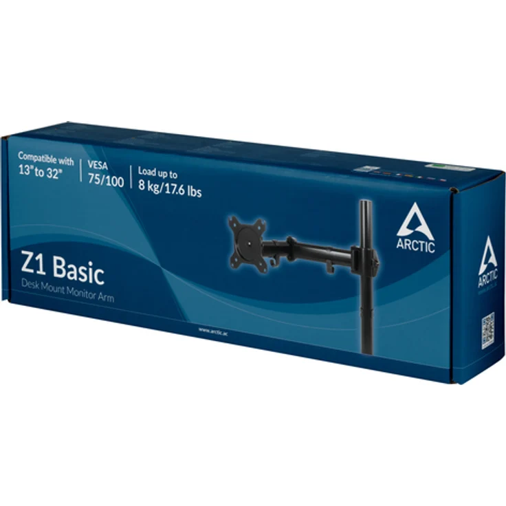 ARCTIC Z1 Basic - Monitorarm, Befestigung am Schreibtisch, Tischhalterung, bis zu 34''-38'' Ultrawide, 360° Drehbar, 180° schwenkbar, neigbar, ergonomisch, mit Kabelmanagement, VESA 75x75 100x100 – Bild 5