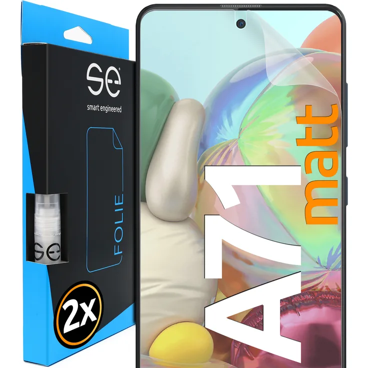 smart engineered Matte Schutzfolie, geeignet für Samsung Galaxy A71, Displayschutzfolie, matt