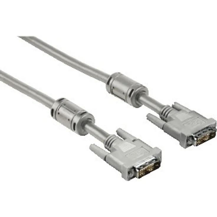 Hama - DVI-Kabel - DVI-D (M) bis DVI-D (M) - 1.8 m - Grau