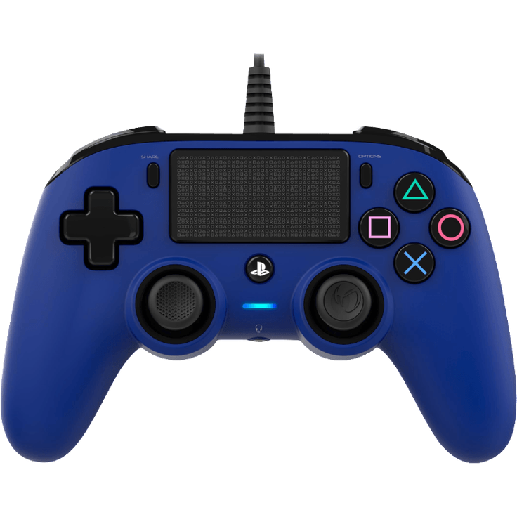 Nacon Wired Compact Controller Blau, Schwarz (NA360684) (PS4) – Bild 1