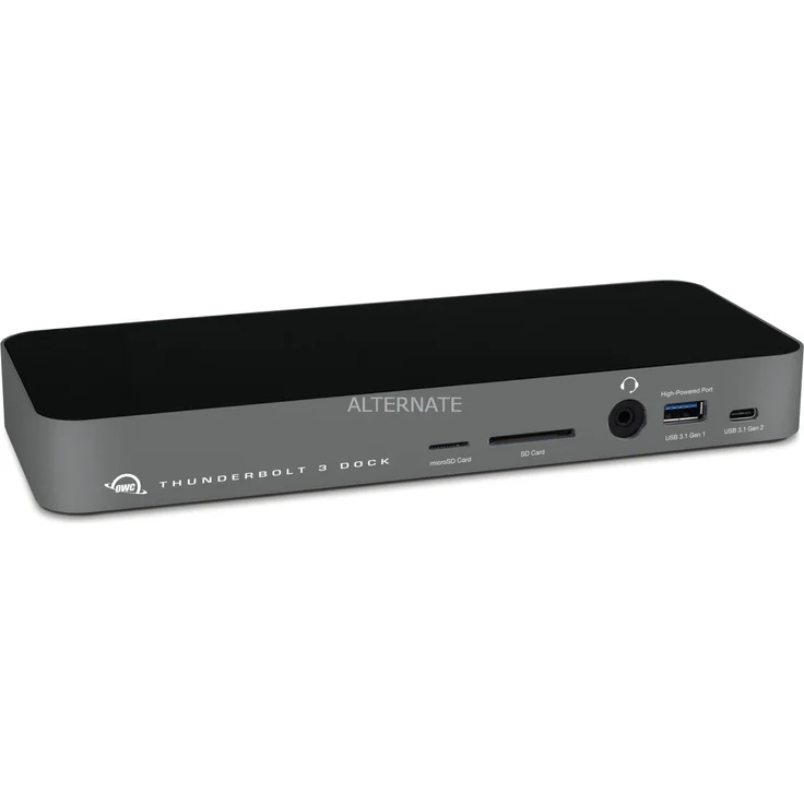 OWC Thunderbolt 3 Dock 14-Port Dockingstation, grau, USB-C, LAN, mini – Bild 1