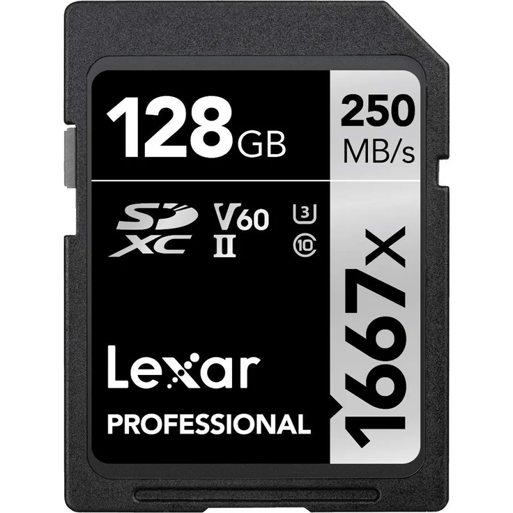 Lexar Professional 1667x 128GB SDXC UHS-II Karte – Bild 1