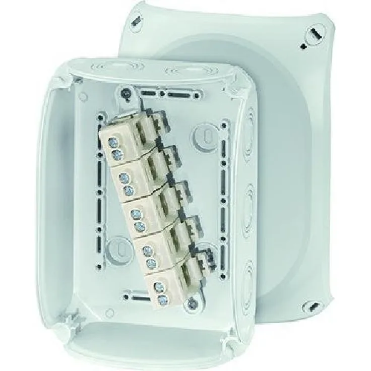 Hensel KF 1010 G Polycarbonat Elektrische Anschlussbox - Elektrische Anschlussboxen (Grau, 180 mm, 77 mm, 130 mm, 389 g)