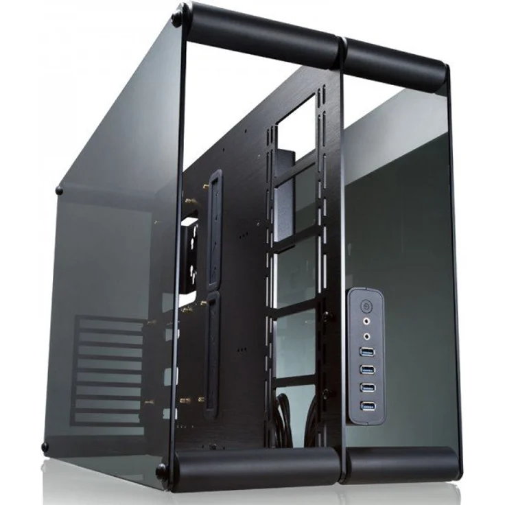 RAIJINTEK Paean Desktop Schwarz, Transparent - Computer-Gehäuse (Desktop, PC, Aluminium, SPCC, Gehärtetes Glas, Schwarz, Transparent, ATX,Micro ATX,Mini-ITX, 14 cm) – Bild 1
