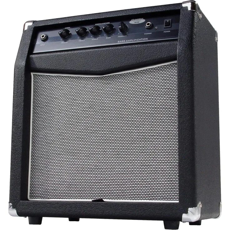 Classic Cantabile SB-300 Basscombo (Verstärker mit 60 Watt, 10'' Speaker, 4-Band Equalizer, Bassreflex-Gehäuse)