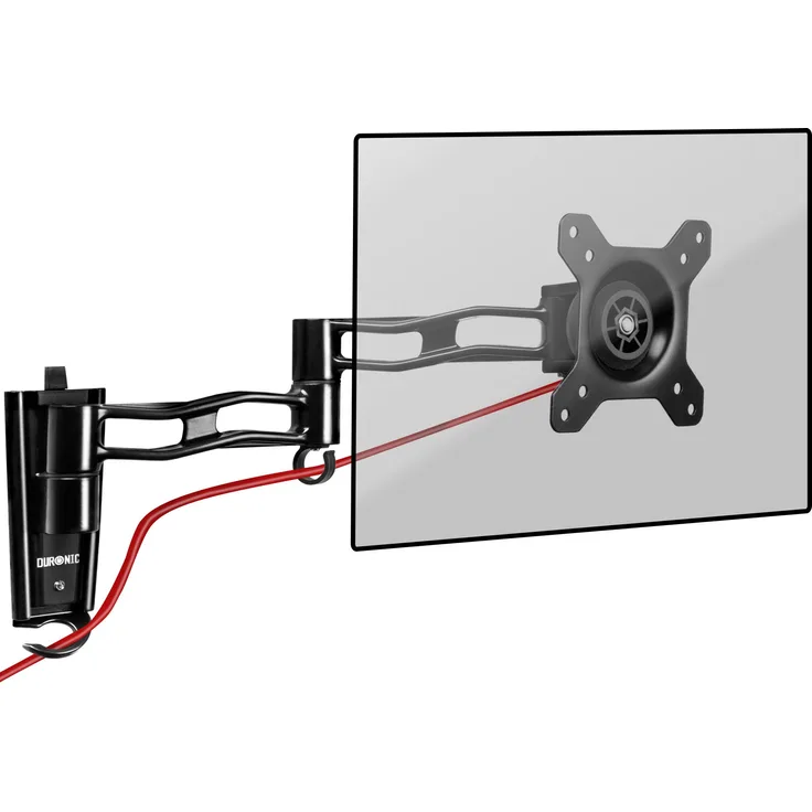 Duronic DM35W1X3 Wandhalterung / Monitorhalterung / Bildschirmhalterung / Monitorarme für einen LCD / LED Computer Bildschirm / Fernsehgerät mit Kipp und Drehfunktion