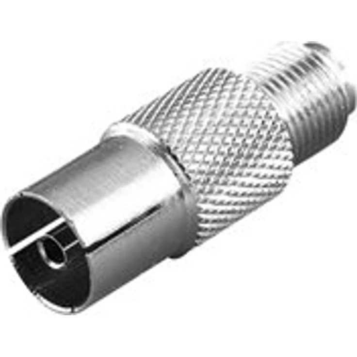 Vivanco STD BKB-N - Antennenadapter - F-Stecker (W) bis IEC-Anschluss (W)