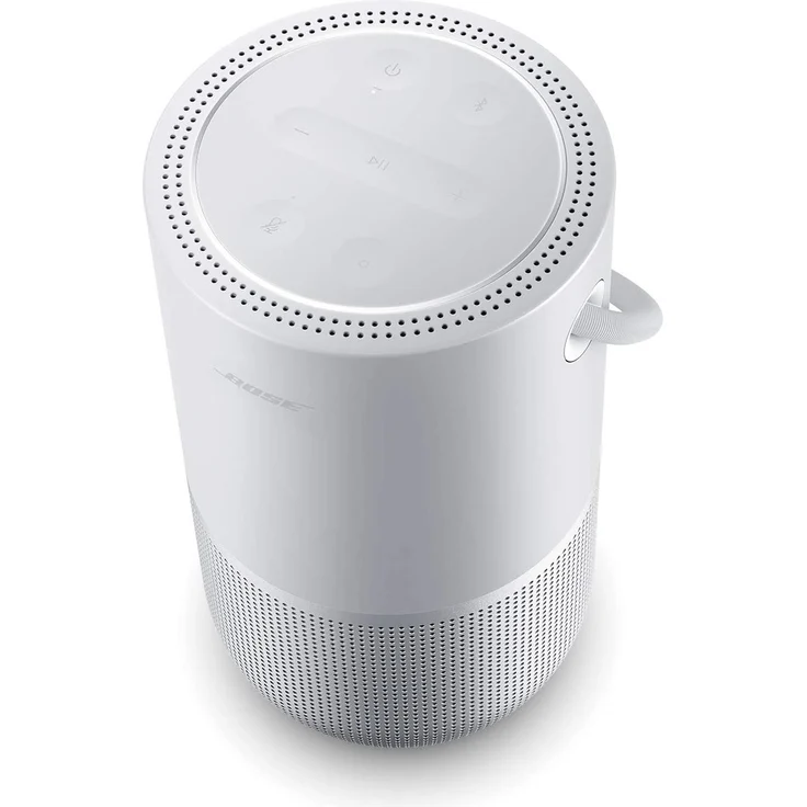 Bose Portable Home Speaker Multiroom-Lautsprecher mit Alexa, Google Assistant, Webradio, spritzwassergeschützt, geeignet für Indoor, Outdoor, silber – Bild 4