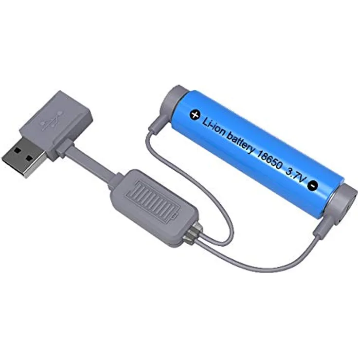 Hückmann 144014 FOLOMOV A1 Magnetischer USB Lader für Li-Ion Akkus (Tiefentlade-und Überladeschutz, Verpolungsschutz)