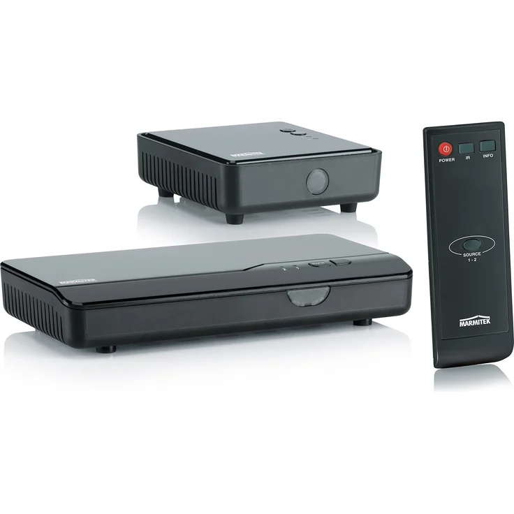 Marmitek GigaView 821 - HDMI Extender - HDMI drahtlos - Full HD - 1080P - 3D - Single floor - durchschleifen - Infrarot Rückkanal - Ersetzen Sie drahtlos Ihr HDMI Kabel – Bild 1