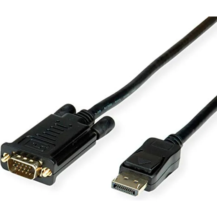 VALUE Kabel DisplayPort-VGA, DP ST - VGA ST, schwarz, 2 m (11.99.5802)