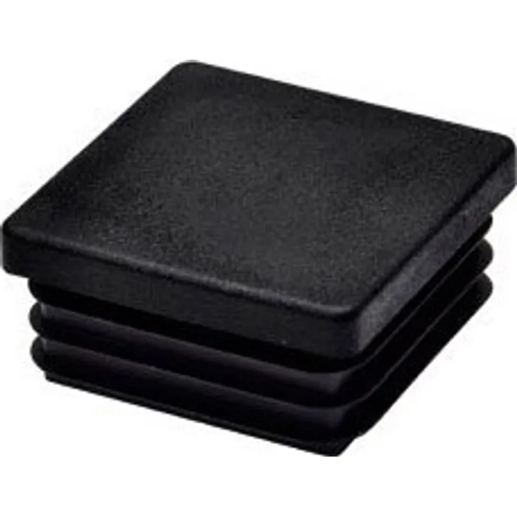 Riggatec Endkappe Schwarz für 50x50x3-5 mm Rohr Vierkant