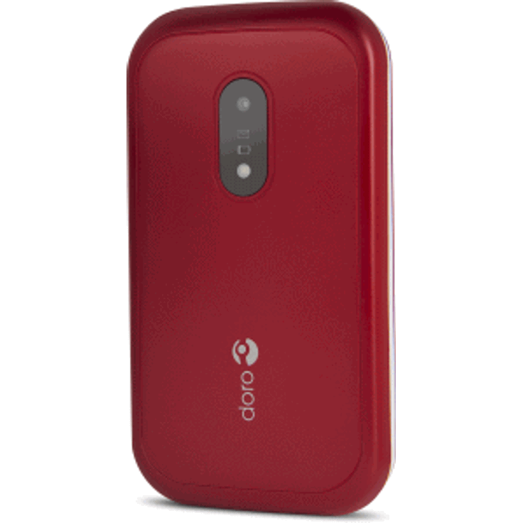 Doro 6040 Handy 2,8 Zoll-Display, Rot/Weiß – Bild 2