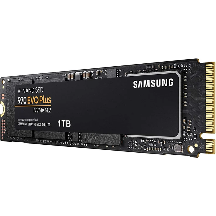 Samsung 970 EVO Plus MZ-V7S1T0BW - Solid-State-Disk - verschlüsselt - 1 TB - intern - M.2 2280 - PCI Express 3.0 x4 (NVMe) - Puffer: 1 GB - 256-Bit-AES - TCG Opal Encryption (MZ-V7S1T0BW) – Bild 1