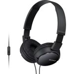 Sony MDR-ZX110AP On-Ear-Kopfhörer mit Mikrofon, schwarz