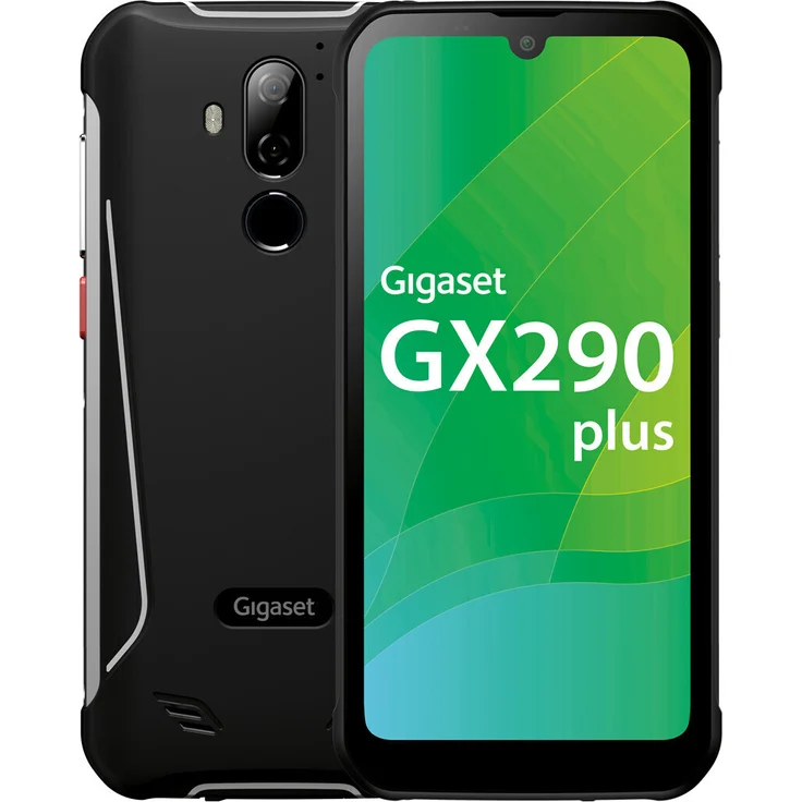 Gigaset GX290 Plus Smartphone 15,49cm (6,1 Zoll) Farbdisplay, 64GB interner Speicher, 4GB RAM, Dual-SIM, Android 10, Titanium Gray – Bild 1