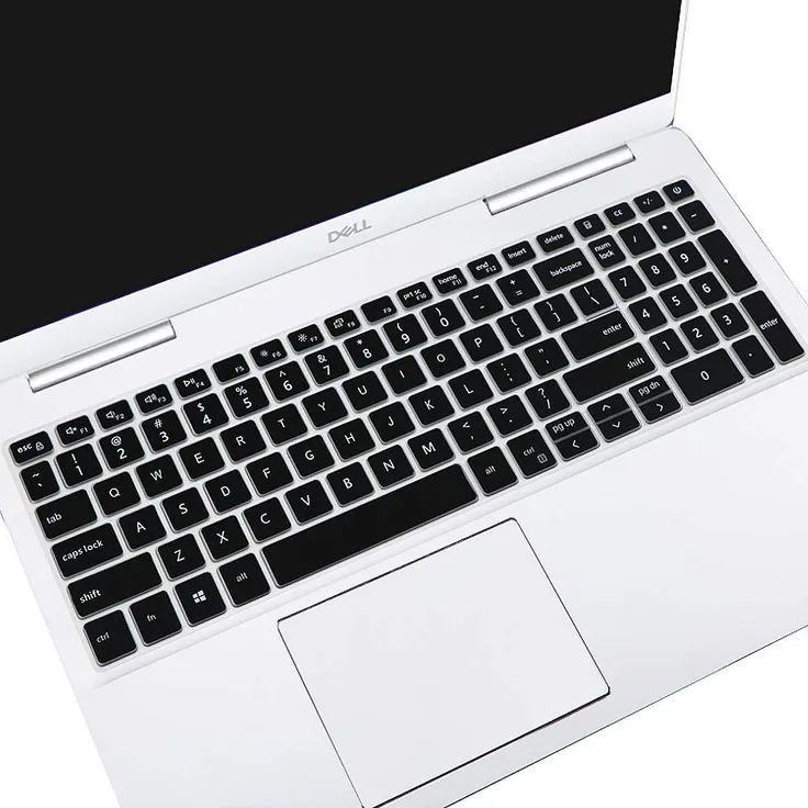 Ultradünne TPU Klare Tastaturabdeckung für Dell Dell Inspiron 15 5000/7000(Black)