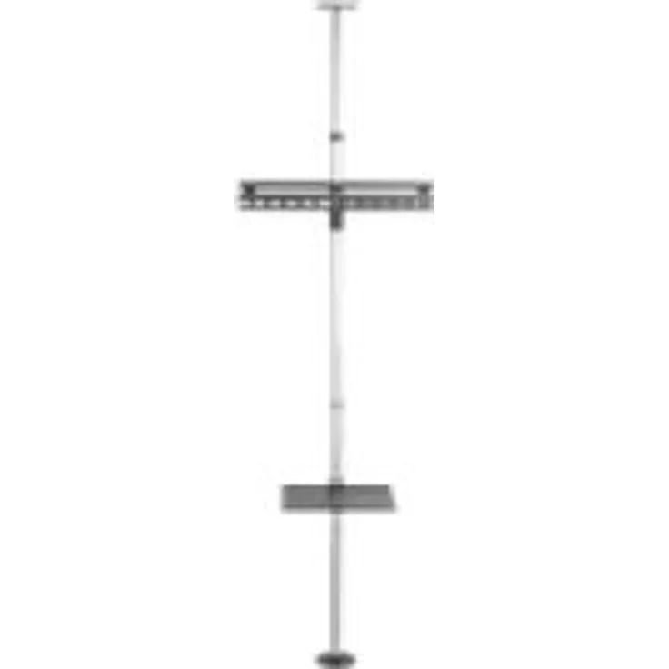 Techly ICA-TR32 - Flachbildschirm-Bodenhalter (Feststehender Flachbildschirm-Bodenständer, Schwarz, Grau, 177,8 cm (70 Zoll), TV, 30 kg, 200 x 200 mm)