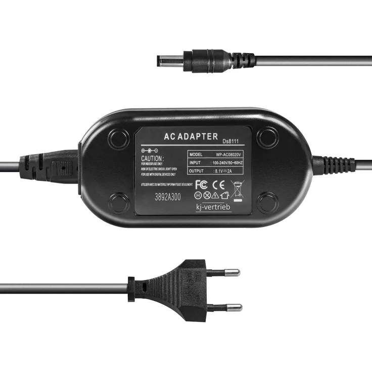 kj-vertrieb Netzteil ersetzt Canon DS8111 - 8,1V 2A