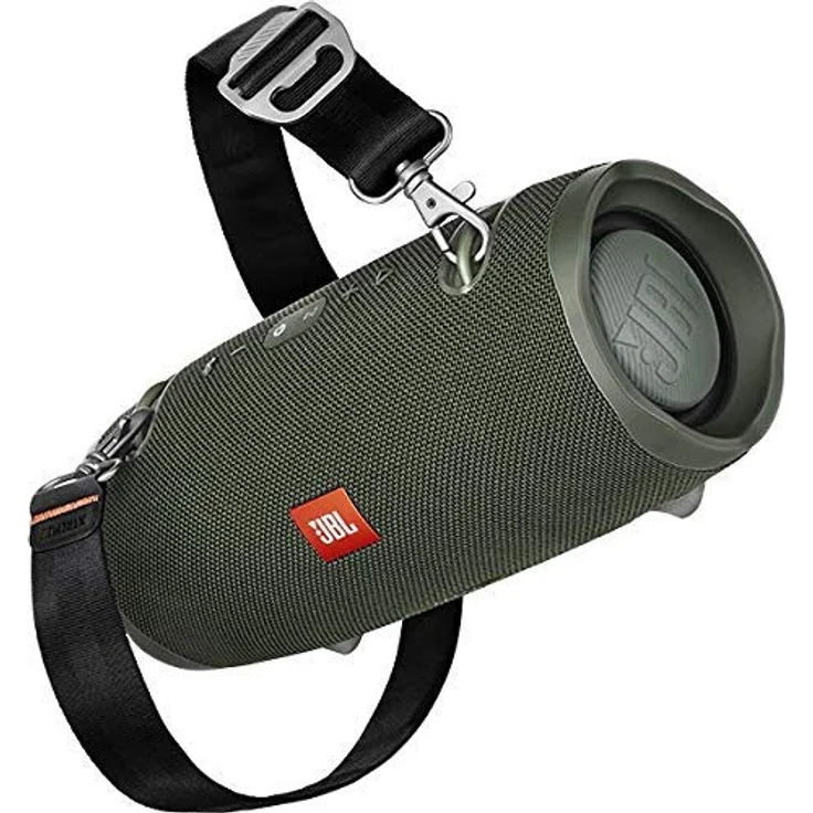 JBL Xtreme 2 Musikbox - Wasserdichter, portabler Stereo Bluetooth Speaker mit integrierter Powerbank - Mit nur einer Akku-Ladung bis zu 15 Stunden Musikgenuss Grün – Bild 3