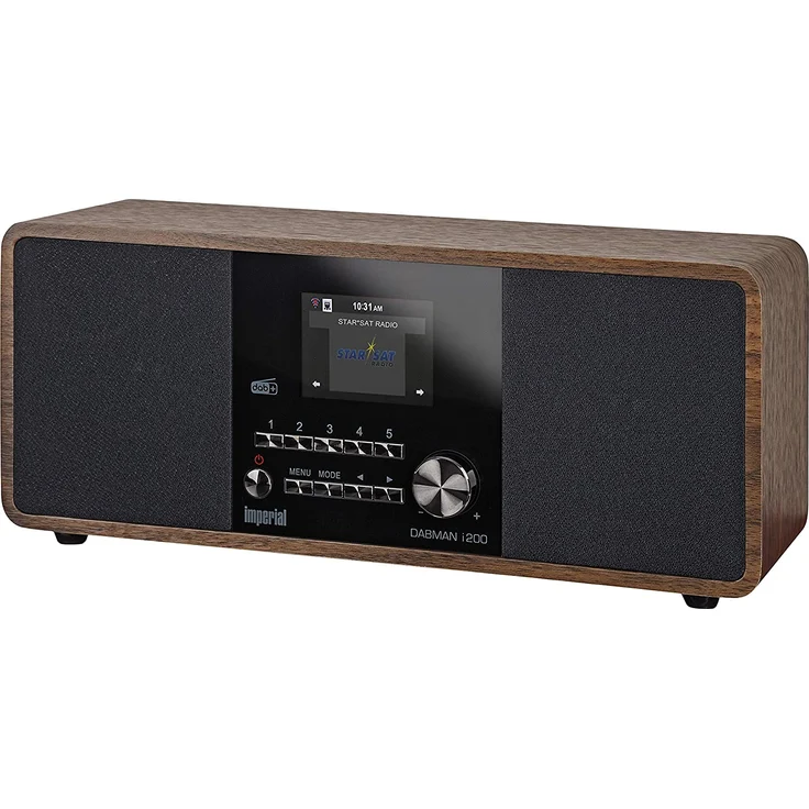 Imperial Dabman i200 22-230-00 Tischradio DAB+/UKW/Internetradio mit WLAN, Spotify Connect, TFT-Display, holzoptik, braun – Bild 5