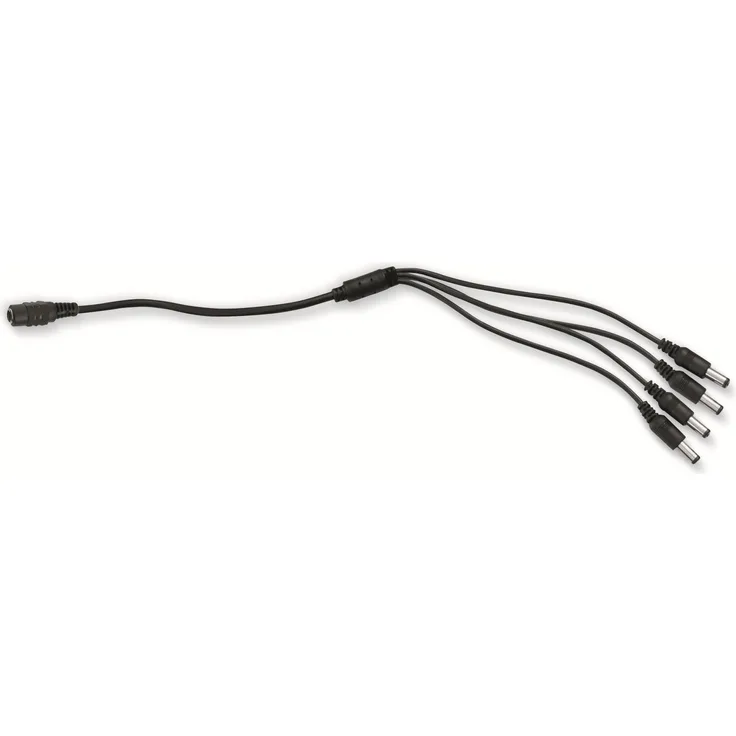 Stromversorgungs-Verteilerkabel, 4-fach, 12 V-, 0,35 m