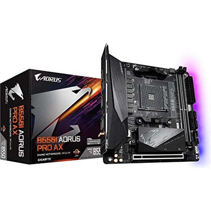 Gigabyte B550I AORUS PRO AX - Mini-ITX, AMD B550, Sockel AM4, Dual-channel DDR4-SDRAM (GA-B550I-AORUS PRO AX) – Bild 1