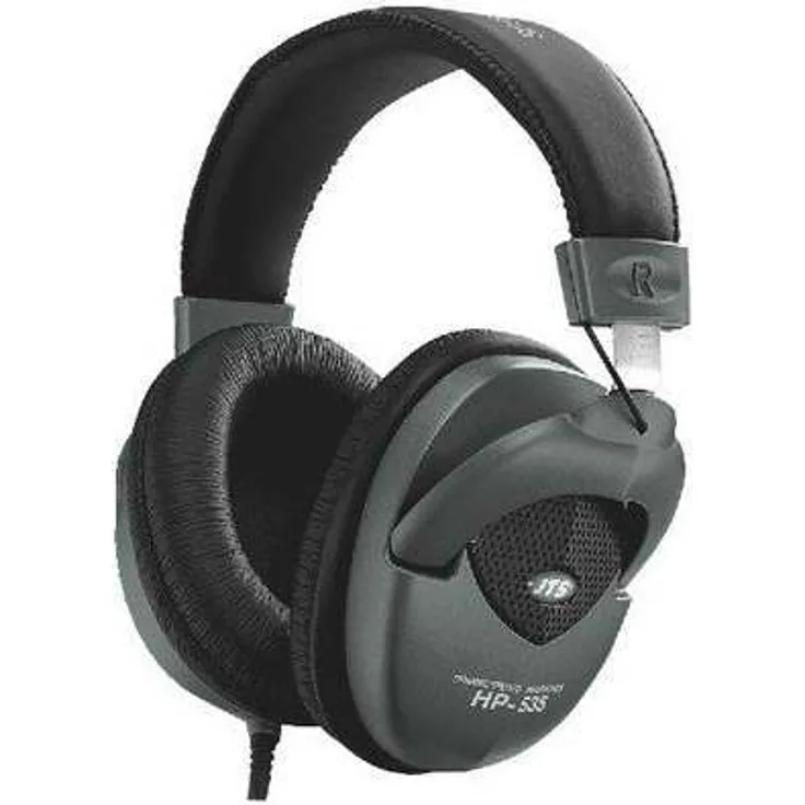 JTS HP-535 professioneller Studio-Monitor-Kopfhörer mit gepolstertem Ohr-Kissen und Kopfauflage, Over-Ear Headphone mit hervorragender Klang-Qualität in Schwarz