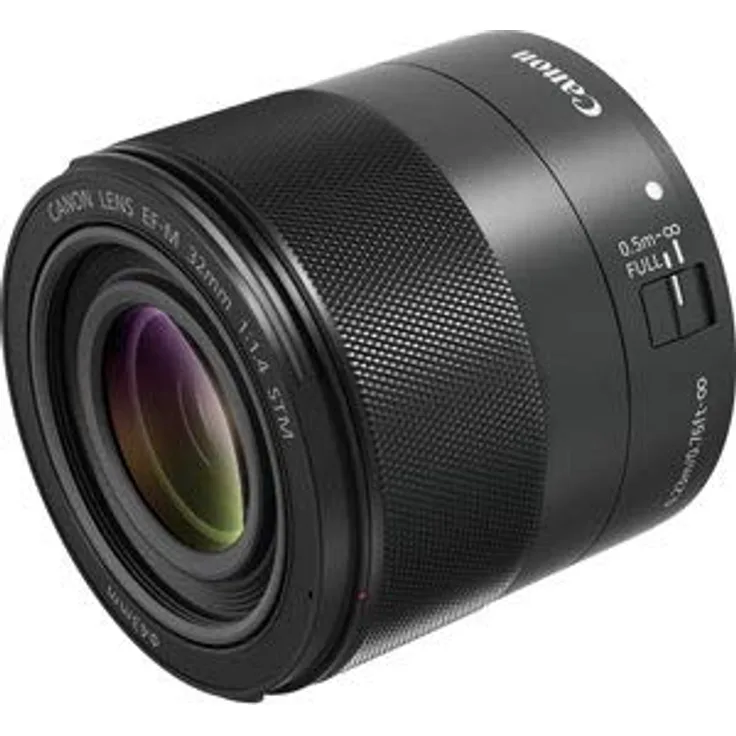 Canon Objektiv EF-M 32mm F1.4 STM für EOS M (Festbrennweite, 43mm Filtergewinde, Autofokusmotor) schwarz