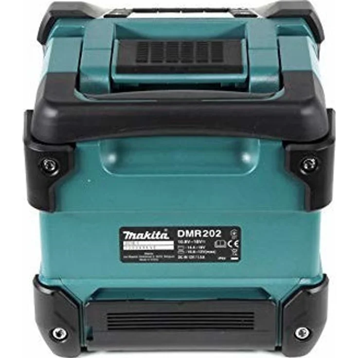 Makita DMR202 Bluetooth-Lautsprecher mit MP3-Player, Subwoofer, USB-Player, Display, wasserdicht, blau – Bild 6