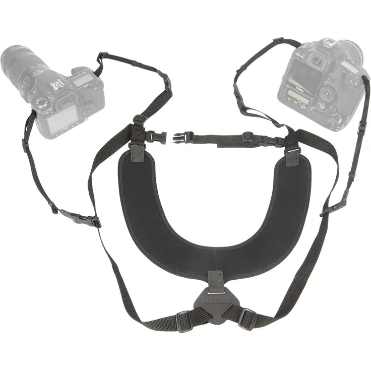 OP-TECH Dual Harness Kamera-Geschirr (Halterung für 2 Kameras) Schwarz