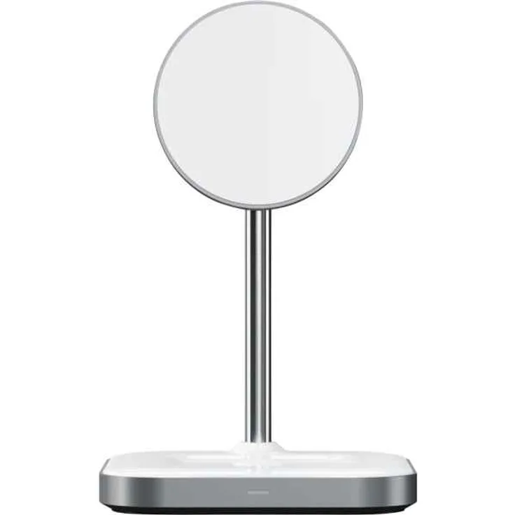 Satechi Magnetic 2-in-1 Wireless Charging Stand space gray