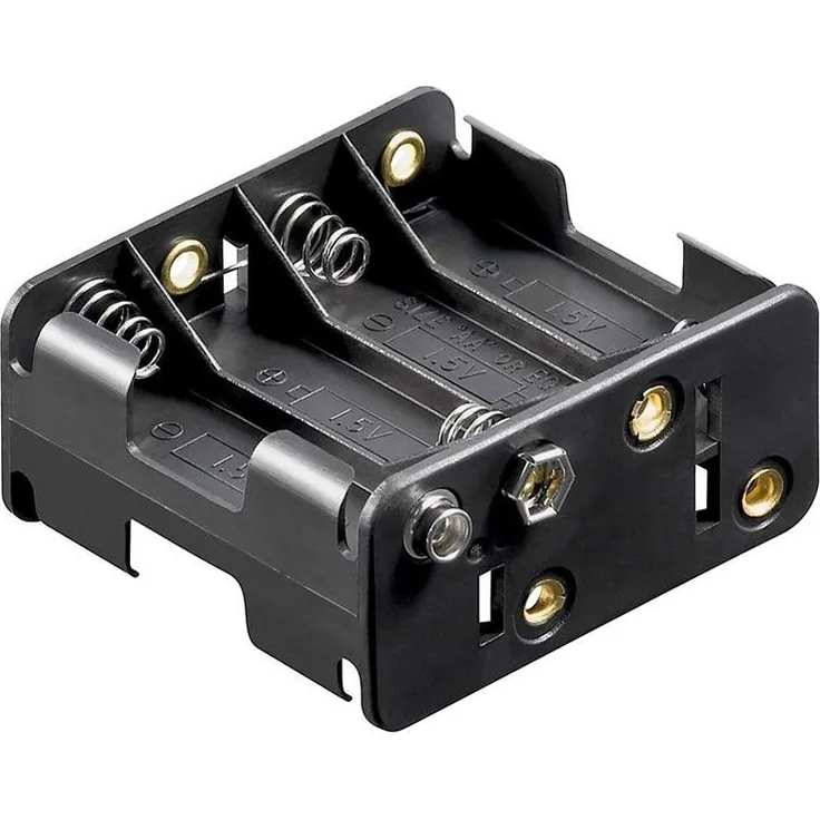 Batteriehalter, 8xmignon 'AA', mit Druckknopfanschluß