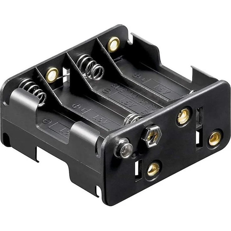 Batteriehalter, 8xmignon 'AA', mit Druckknopfanschluß