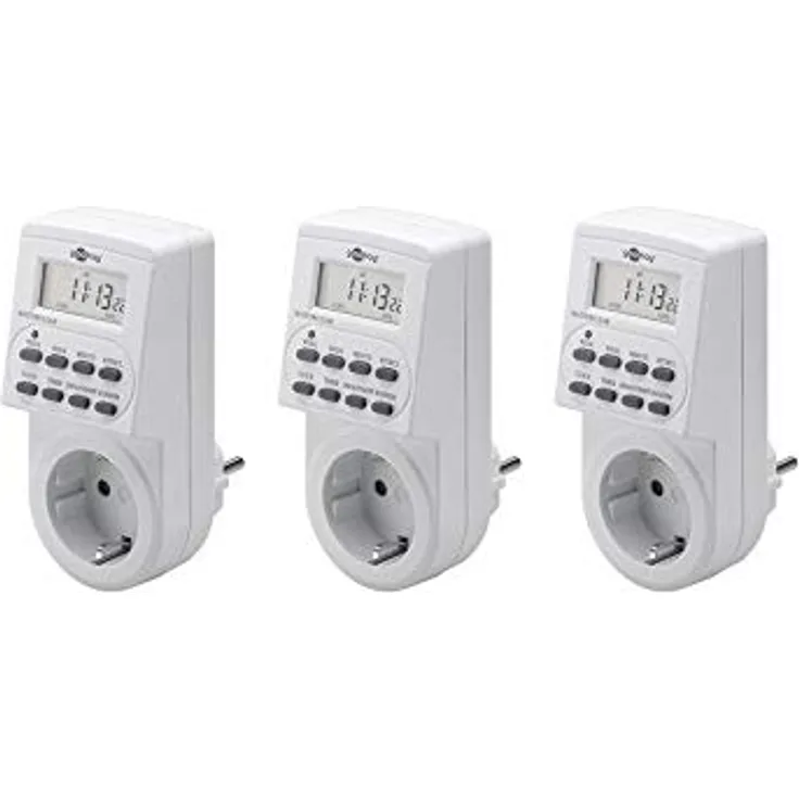 Goobay 3er Pack Digitale Zeitschaltuhr, 3 ) (Pack of 3)