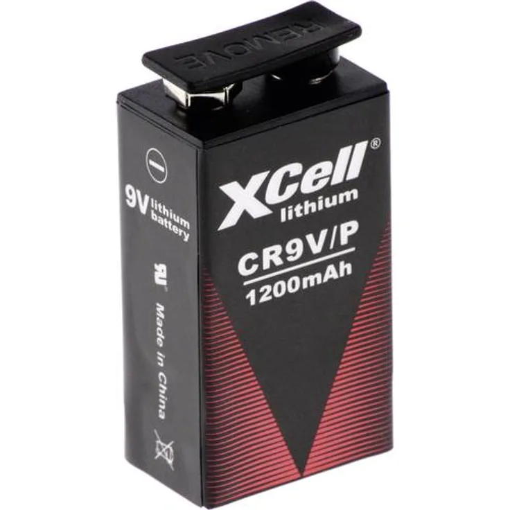 XCell 9V Block-Batterie Lithium CR9V/P 1200 mAh 9V 1St.
