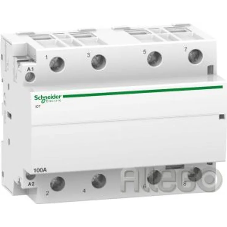 Schneider Electric A9 C20884 ICT Installationsschütze,, acti9, 100 A, 4 NO, 220 – 240 V Wechselstrom, 50 Hz, weiß